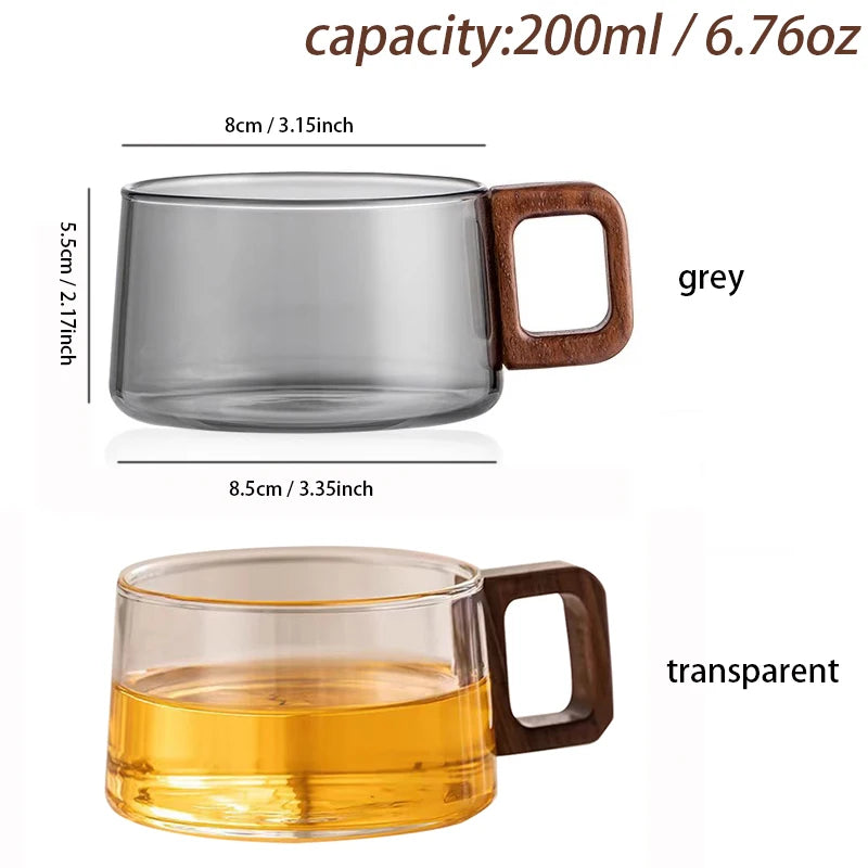 High Borosilicate Glass Mug Set