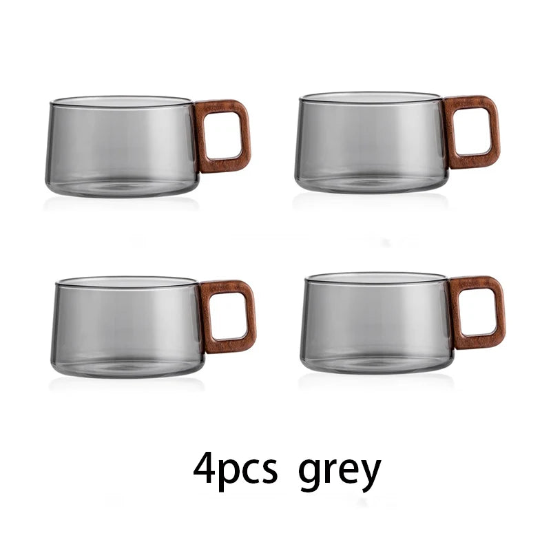 High Borosilicate Glass Mug Set
