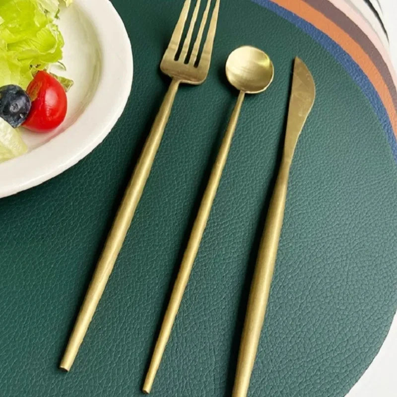 Faux Leather Table Mat