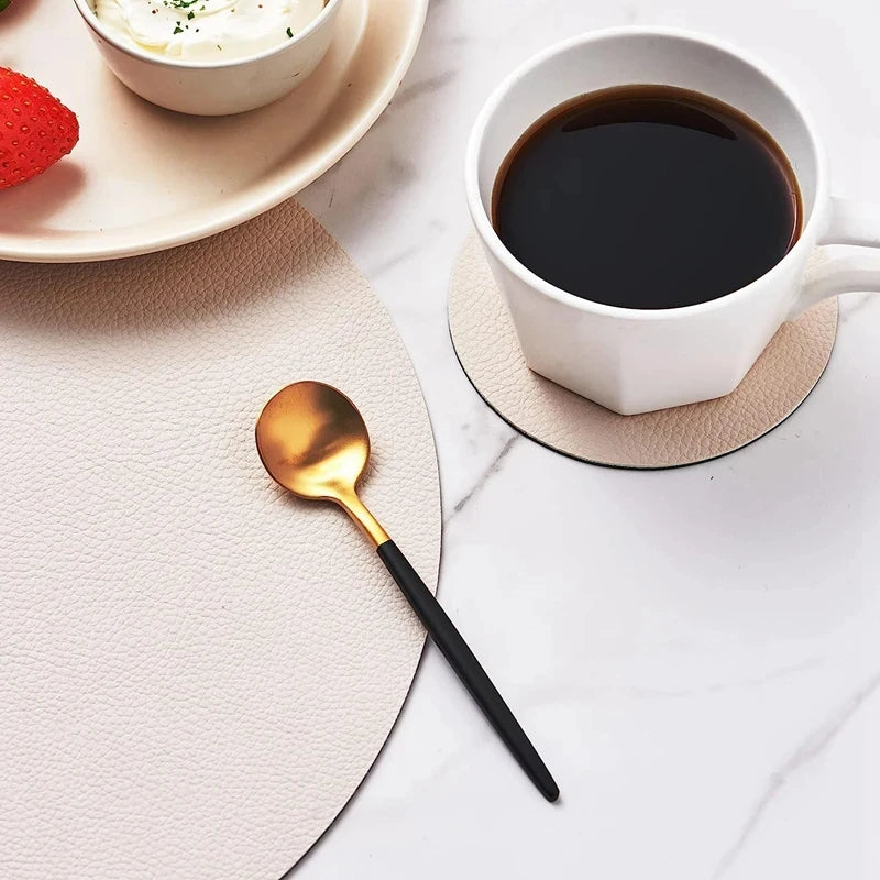 Faux Leather Table Mat