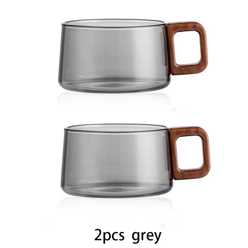 High Borosilicate Glass Mug Set